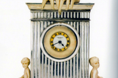 Miniature Ivory Mantel Clock