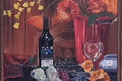Starry Night  Wine Bottle